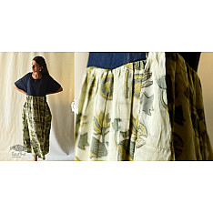 Amaara . अमारा | Batic Modal Silk And Denim Dress
