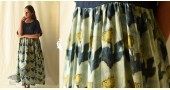 shop Batic Modal Silk +  Denim Dress - Sky Blue