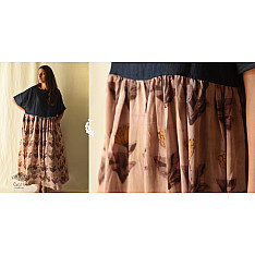 Amaara . अमारा | Batic Modal Silk & Denim Long Dress