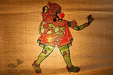 Leather Puppets ✡ Hanuman (Green)