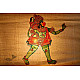 Shop leather puppet - Hanuman in green color 