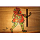 Shop leather puppet - Hanuman in green color 