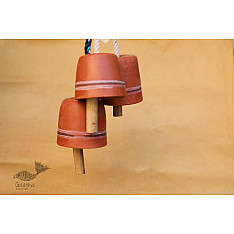 Maati Ka Kaam ● Clay Hanging Bell ( Set of three ) ● 17