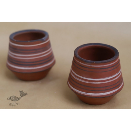 Maati Ka Kaam ● Clay Glasses ( Set of two ) ● 25