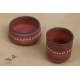 Maati Ka Kaam ● Clay Bowl & Glass ( Set of two ) ● 30