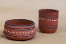 Maati Ka Kaam ● Clay Bowl & Glass ( Set of two ) ● 30