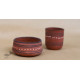 Maati Ka Kaam ● Clay Bowl & Glass ( Set of two ) ● 30