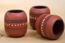 Maati Ka Kaam ● Clay Glasses ( Set of three ) ● 22