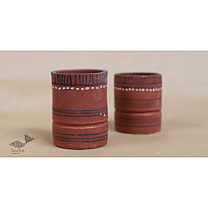Maati Ka Kaam ● Clay Glasses ( Set of two ) ● 28
