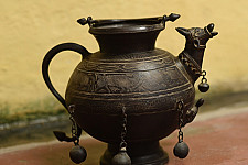 Antiquities from Khajuraho | Carved Gau Gangajali