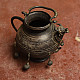 Unique Design Antique Carved Brass Kettle Pot 