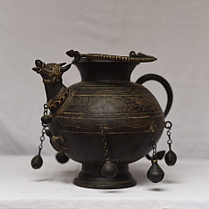 Antiquities from Khajuraho | Carved Gau Gangajali