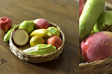 Gudiyawala . गुड़ियावाला | Clay ~ Miniature Fruit Basket