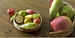 Gudiyawala . गुड़ियावाला | Clay ~ Miniature Fruit Basket
