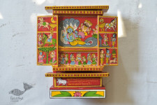 Kathanik . कथनिक ☀ A Wooden Shrine ( Real Marwadi Kaavad with 51 stories painted - 41 cm.) - 1