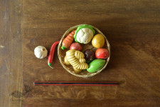 Gudiyawala . गुड़ियावाला | Clay ~ Miniature Vegetable Basket