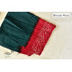 latest collection of cotton bandhni green-red sarees