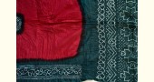 latest collection of cotton bandhni red-green sarees