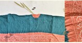 latest collection of cotton bandhni Blue-Orange sarees