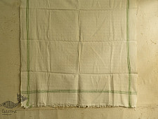 Indulge yourself | Handwoven - Cotton Green Border Towel