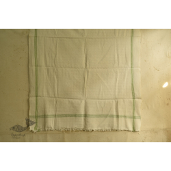 Indulge yourself | Handwoven - Cotton Green Border Towel