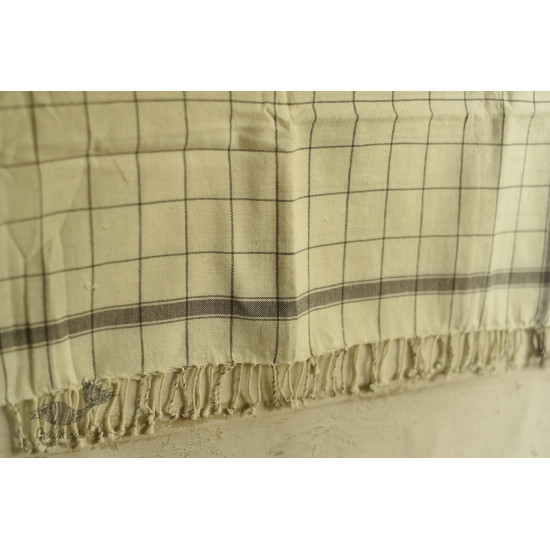 shop organic handspun cotton checks towel