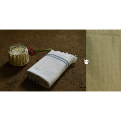 Indulge yourself | Handwoven - Cotton Blue Border Towel 