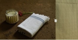 Indulge yourself | Handwoven - Cotton Blue Border Towel 