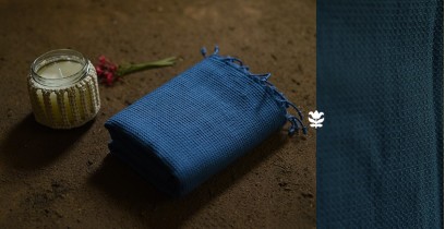 Indulge yourself | Handwoven - Cotton Dark Blue Towel 