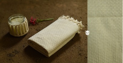 Indulge yourself | Handwoven - Cotton Towel with Zari 