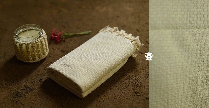 shop organic handspun cotton zari towel
