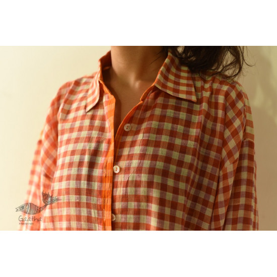 shop Unisex Handloom Stripes & Checks Shirt