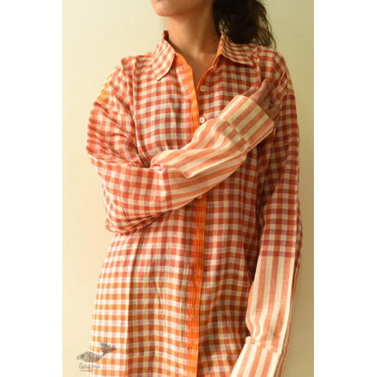 shop Unisex Handloom Stripes & Checks Shirt