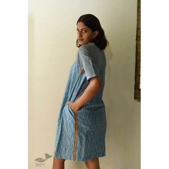 shop Handloom Cotton Ikat Dress