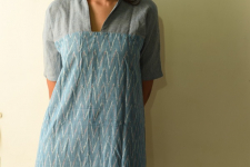 Ikat Handloom Cotton Dress