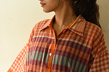 Handloom Cotton Checks Unisex Shirt