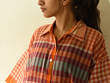 Handloom Cotton Checks Unisex Shirt