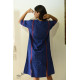 shop Handloom Cotton Ikat Designer BlueDress