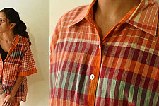 Handloom Cotton Checks Unisex Shirt