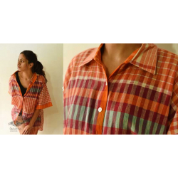 Handloom Cotton Checks Unisex Shirt