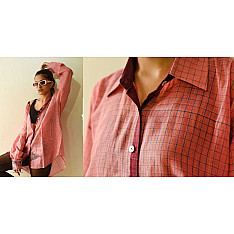 Handloom Cotton Checks Unisex Shirt