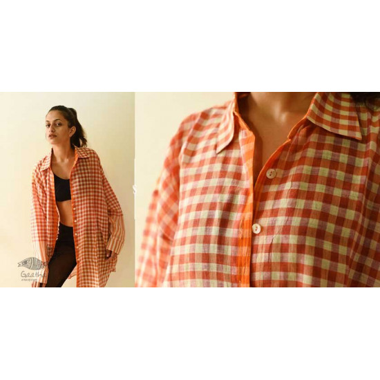 shop Unisex Handloom Stripes & Checks Shirt