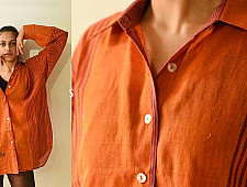 Handloom Gamcha Cotton ~ Full Sleeve Shirt