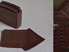Coaster set ~ Leather