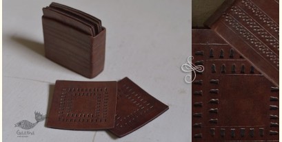 Coaster set ~ Leather