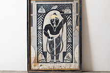 Memory Lines | Indian Antique Painting | Srinath ji  ( With Frame) 