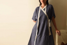 Handloom Cotton | Reversible Shrug Blue