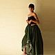 Loom & Light - Handloom Cotton Skirt ~ Green