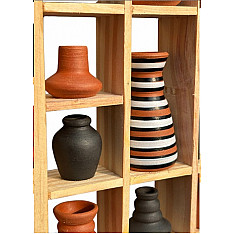 Terracotta Tales | Terracotta Pottery Art - Miniature Wall Art Frame - H