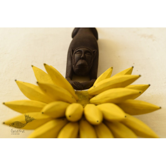 shop Handmade Wooden Wall Hanging ~ Monkey & Bananas